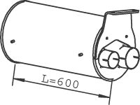 Mittelschalldämpfer