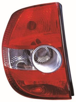 Lampe hinten L (P21/5W/P21W, blinkerfarbe weiß, glasfarbe rot) passt zu: VW FOX Hatchback 10.03-08.14