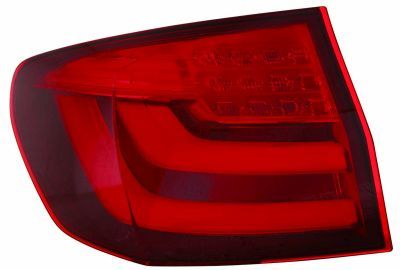 Lampe hinten L (äußerer Teil, LED, blinkerfarbe rot, glasfarbe rot) passt zu: BMW 5 F10, F11 Kombi 12.09-06.13
