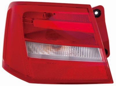 Lampe hinten R (äußerer Teil, P21W, blinkerfarbe weiß, glasfarbe rot) passt zu: AUDI A6 C7 Sedan 11.10-04.15