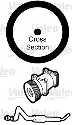 VALEO gaskets for air conditioning HYUNDAI