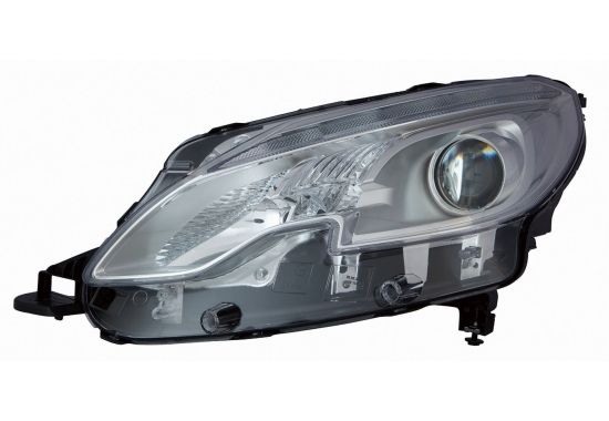 Scheinwerfer R (H7/H7/LED/PWY24W, elektrisch, ohne motor, einsatzfarbe: chrom) passt zu: PEUGEOT 2008 I 03.13-06.19