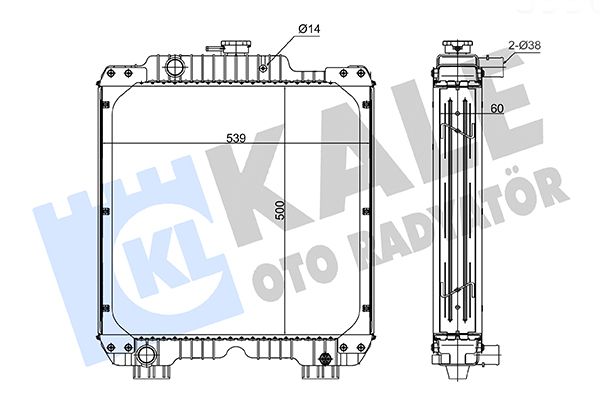 Kühlsystem Gummischlauch (zum zusatztank, 27mm/30mm) passt zu: IVECO EUROTECH MH, EUROTECH MT 8360.46.417TCA-F2BE0681F 01.92-