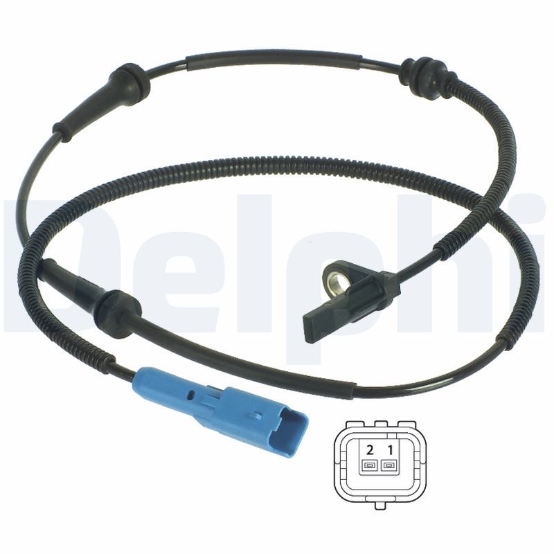 ABS-Sensor vorne L/R passt zu: CITROEN C2, C2 ENTERPRISE, C3 I, C3 PLURIEL, PEUGEOT 1007 1.1-1.6D 02.02-
