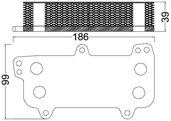 Motorölkühler (mit Dichtung) passt zu: VW CALIFORNIA T5 CAMPER, MULTIVAN T5, TOUAREG, TRANSPORTER T5 2.5D 01.03-05.10