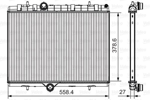 Kühler Motor (automatikgetriebe/mit mechanischer getriebe) passt zu: DS DS 4, DS 5, CITROEN BERLINGO MULTISPACE, C4 II, DS4, DS5, PEUGEOT 3008 I, 5008, PARTNER TEPEE, PARTNER/MINIVAN 1.2-1.6H 01.12-