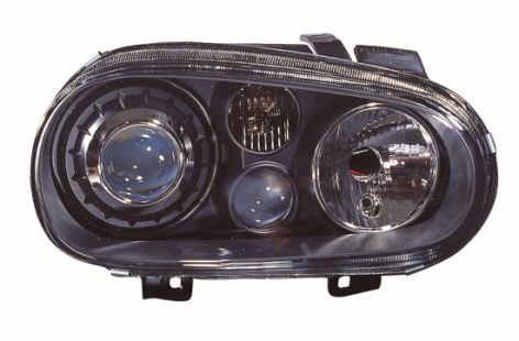 Scheinwerfer (H3/H7/PY21W/W5W, elektrisch, ohne motor, 2 Stk. Garnitur, einsatzfarbe: schwarz) passt zu: VW GOLF IV 08.97-06.06