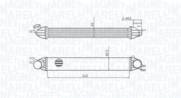 Ansaugluftkühler passt zu: MINI (R56), (R57), (R58), (R59), CLUBMAN (R55), COUNTRYMAN (R60), PACEMAN (R61) 1.6/1.6D 10.06-10.16