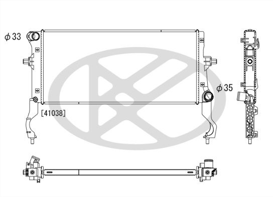 Kühler Motor passt zu: HYUNDAI KONA, KONA/SUV 1.0/1.6 06.17-