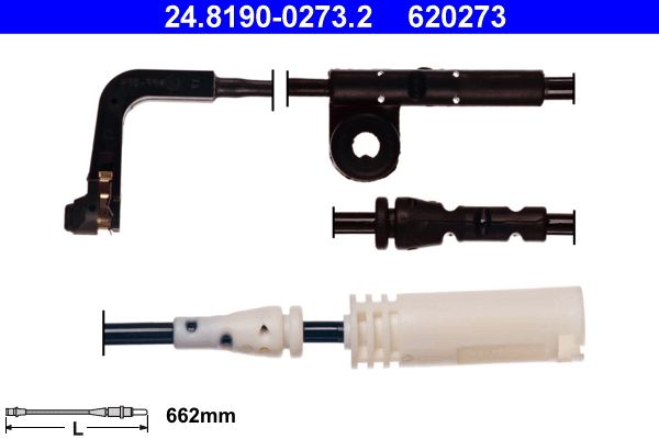 Bremsbelagverschleißsensor vorne (stückzahl in der Verpackung: 1Stück) passt zu: AUDI A4 B5, BMW 5 (E60), 5 (E61), 6 (E63), 6 (E64) 1.9D-5.0 10.95-12.10