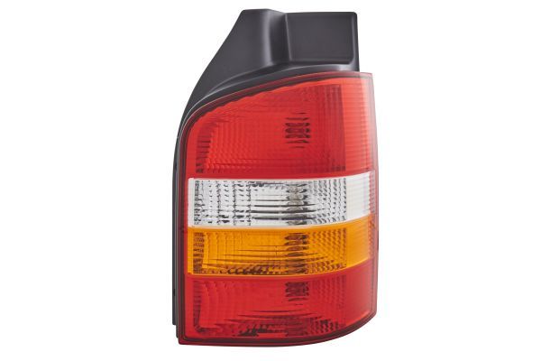 Lampe hinten R (P21/4W/P21W, glasfarbe durchsichtig/rot/weiß, nebellicht, rückfahrlicht, Version mit Heckklappe) passt zu: VW TRANSPORTER T5 04.03-11.09