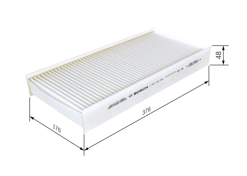 Innenraumluftfilter passt zu: CITROEN JUMPY II, FIAT SCUDO, PEUGEOT EXPERT, EXPERT TEPEE, TOYOTA PROACE 1.6D/2.0/2.0D 11.06-