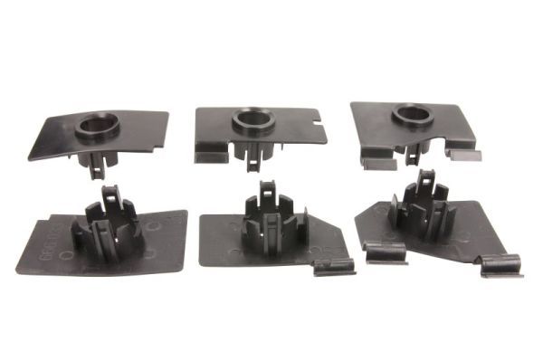 Parksensormontagesatz hinten (6er-Set, kunststoff, zertifikat TÜV) passt zu: OPEL CORSA E Hatchback 09.14-05.19