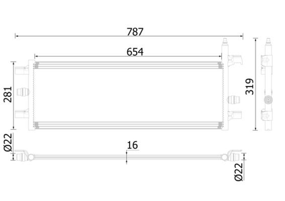 Ansaugluftkühler passt zu: BMW 2 (F45), X1 (F48), X2 (F39), MINI COUNTRYMAN (F60) 1.5H 11.14-