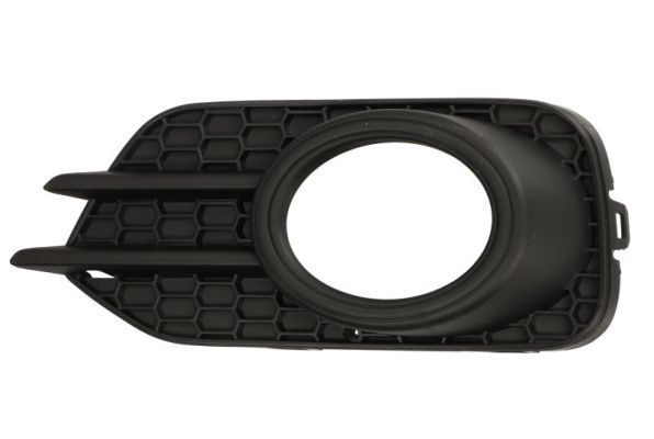 Stoßstangengitter vorne L (mit Löchern für Halogenscheinwerfer, kunststoff, schwarz) passt zu: VW TIGUAN I 05.11-07.18