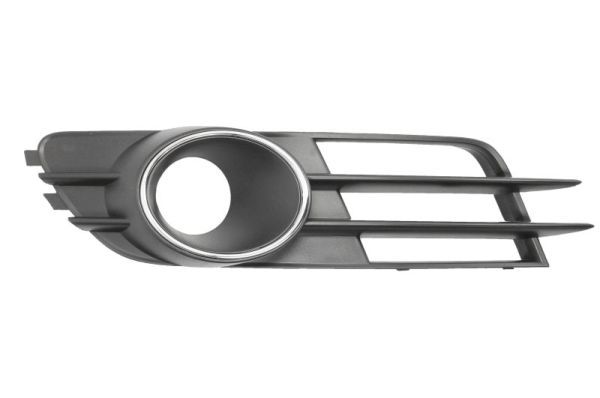 Stoßstangengitter vorne L (mit Löchern für Halogenscheinwerfer, chrom/schwarz) passt zu: AUDI A6 C7 11.10-04.15