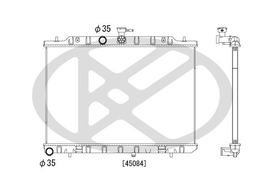 Kühler Motor (mit mechanischer getriebe) passt zu: NISSAN X-TRAIL, X-TRAIL II 2.0D 06.07-02.14