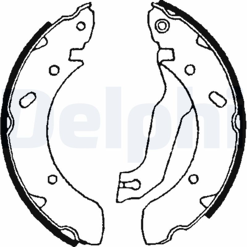 Bremsbackensatz