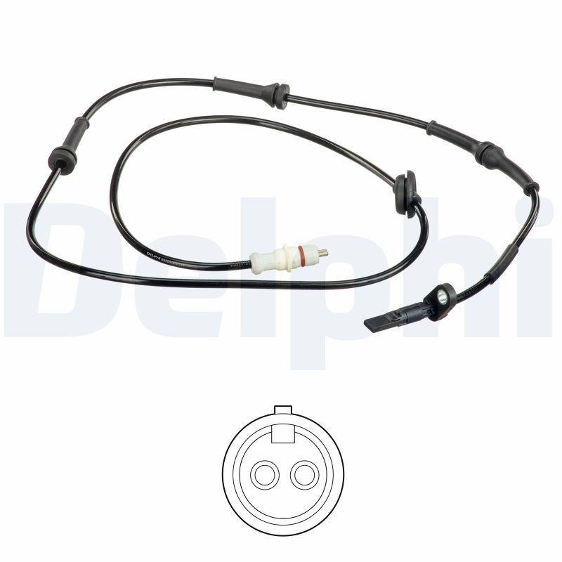 ABS-Sensor hinten L passt zu: FIAT PUNTO, PUNTO/HATCHBACK 1.2-1.9D 09.99-03.12