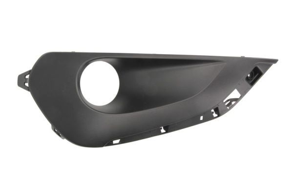 Stoßstangengitter vorne L (mit Löchern für Halogenscheinwerfer, kunststoff, schwarz, zertifikat CZ) passt zu: PEUGEOT 208 I 06.15-12.19
