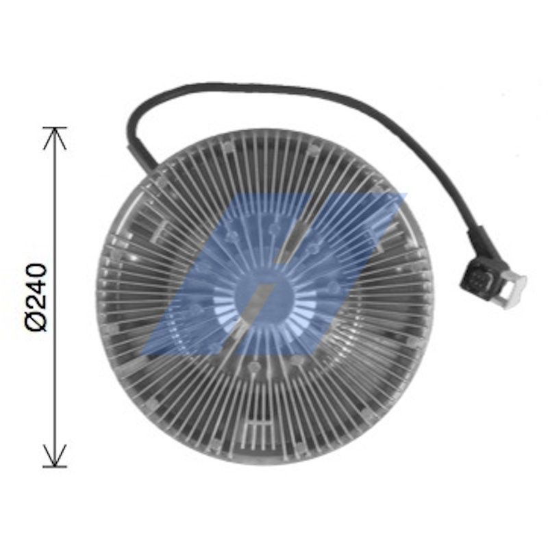 Kühlerlüfterkupplung (anzahl der Pins: 5) passt zu: SCANIA L, VOLVO FH II D13C380-DC09.140 01.12-