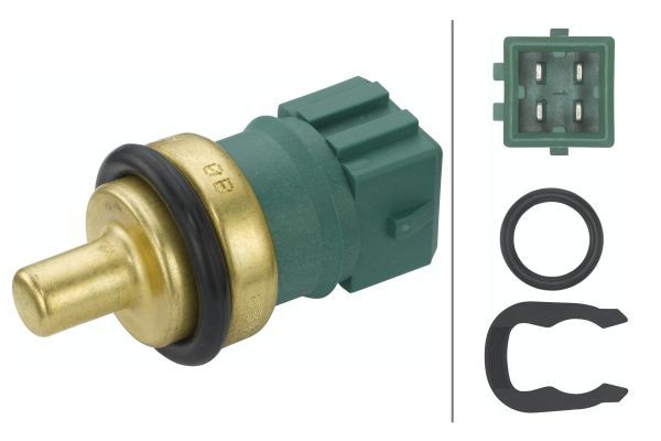 Kühlmitteltemperatur -Sensor (anzahl der Pins: 4, grün) passt zu: AUDI A3, A4 B5, A6 C4, A6 C5, A8 D2, CABRIOLET B3, TT, SEAT ALHAMBRA, AROSA, SKODA OCTAVIA I, VW BORA, BORA I 1.0-2.8 11.92-08.15