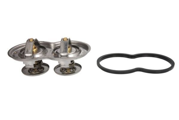 Kühlmittelthermostat (80, 87°C/87°C, mit dichtung, gehäuse, für Getriebe GRS905R mit Retarder) passt zu: SCANIA K I, OMNIEXPRESS, P I, R I DC12.06-DT12.17 04.04-