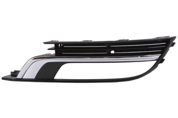 Stoßstangengitter vorne R (mit Löchern für Halogenscheinwerfer, schwarz glänzend, R-LINE) passt zu: VW CC 11.11-12.16