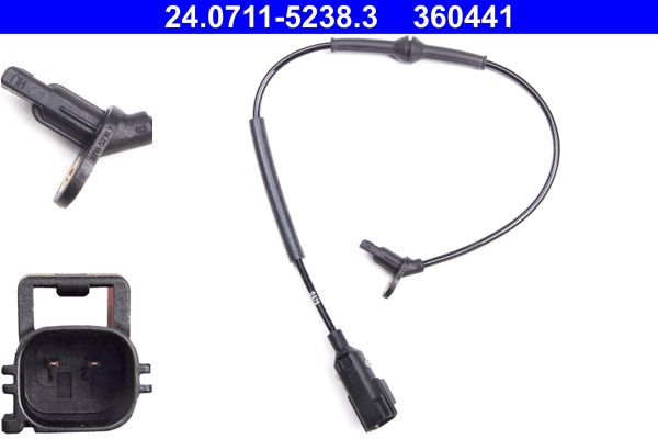 ABS-Sensor hinten L/R passt zu: JAGUAR F-TYPE, XF I, XF SPORTBRAKE, XJ, XK II 2.0-5.0 03.06-