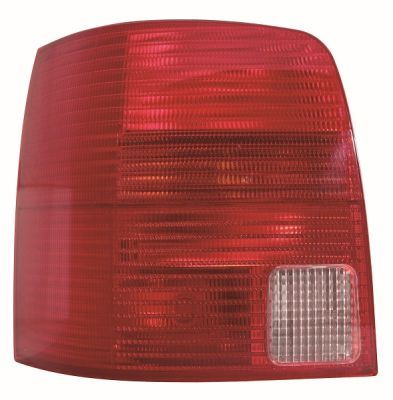 Lampe hinten R (P21/5W/P21W, blinkerfarbe durchsichtig, glasfarbe rot/weiß) passt zu: VW PASSAT B5 Kombi 08.96-11.00