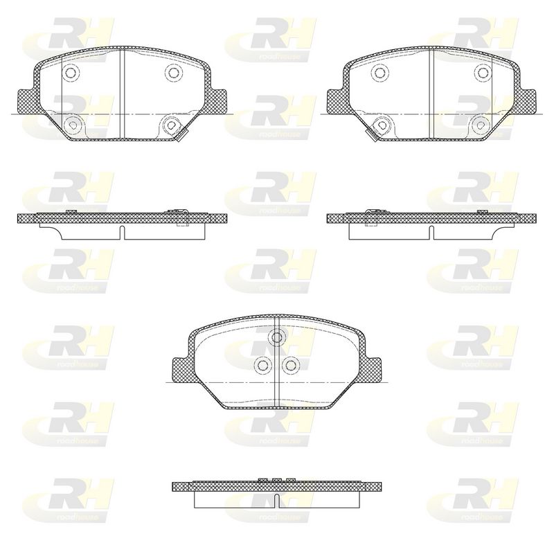 Bremsbelagsatz, Scheibenbremse
