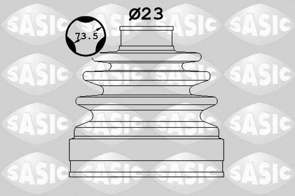 Faltenbalgsatz, Antriebswelle