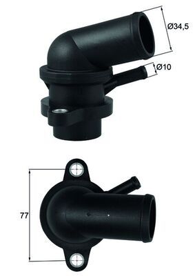 Kühlmittelthermostat (87°C, gehäuse) passt zu: CHEVROLET AVEO / KALOS, LACETTI, NUBIRA, DAEWOO KALOS, LACETTI, NUBIRA 1.4/1.6/1.8 06.97-