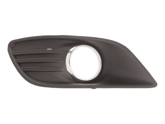 Stoßstangengitter vorne L (mit Löchern für Halogenscheinwerfer, chrom) passt zu: FORD FOCUS II 02.08-09.12