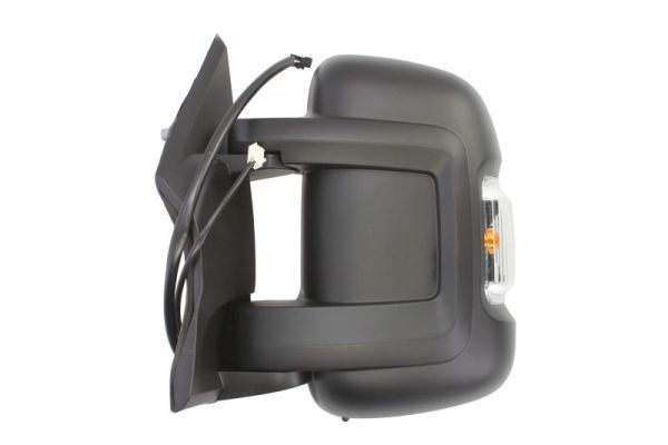 Außenspiegel L (elektrisch, gewölbt, kurz, mit Blinker, mit Temperaturfühler, w16w glühbirne) passt zu: CITROEN JUMPER II, FIAT DUCATO, PEUGEOT BOXER 04.06-