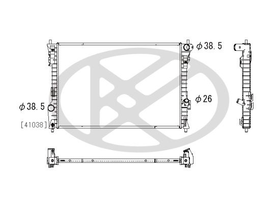 Kühler Motor passt zu: FORD USA EXPLORER 3.5 10.10-