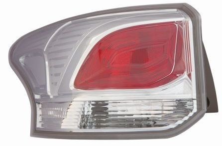 Lampe hinten L (äußerer Teil, P21/5W/P21W, blinkerfarbe weiß) passt zu: MITSUBISHI OUTLANDER III 08.12-01.15
