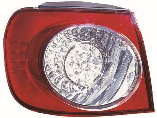 Lampe hinten L (äußerer Teil, LED, blinkerfarbe weiß, glasfarbe rot) passt zu: VW GOLF V PLUS Hatchback 12.04-12.13