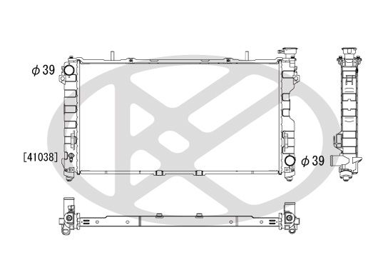Kühler Motor (automatikgetriebe) passt zu: CHRYSLER VOYAGER IV, DODGE CARAVAN 3.3/3.8 02.00-12.08