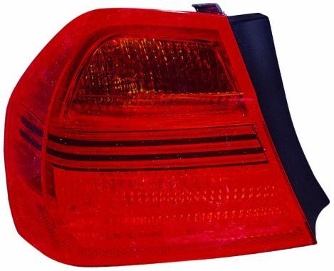 Lampe hinten R (äußerer Teil, P21W, blinkerfarbe orange, glasfarbe rot) passt zu: BMW 3 E90, E91 Sedan 4D 12.04-07.08