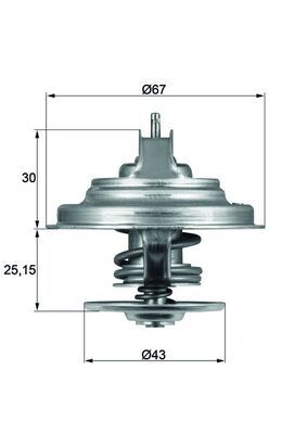 Thermostat, Kühlmittel