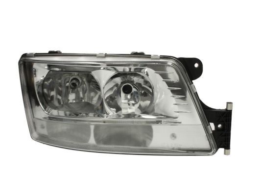 Scheinwerfer R (H7/LED/PY21W, elektrisch, mit motor, einsatzfarbe: schwarz/chrom) passt zu: MAN TGS I, TGX I 06.06-09.21