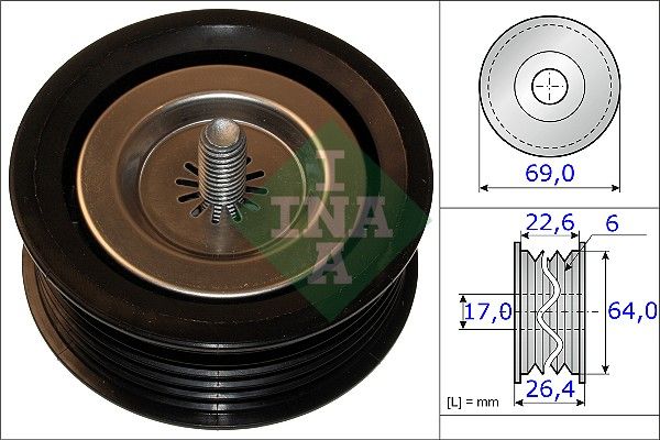 Umlenk-/Führungsrolle, Keilrippenriemen