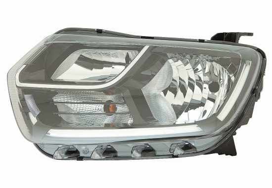 Scheinwerfer R (H1/H7/LED/PY21W, elektrisch, ohne LED-Tagfahrlichtmodul) passt zu: DACIA DUSTER II HM 10.17-10.23