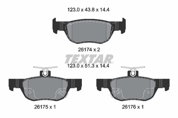 Bremsbelagsatz, Scheibenbremse