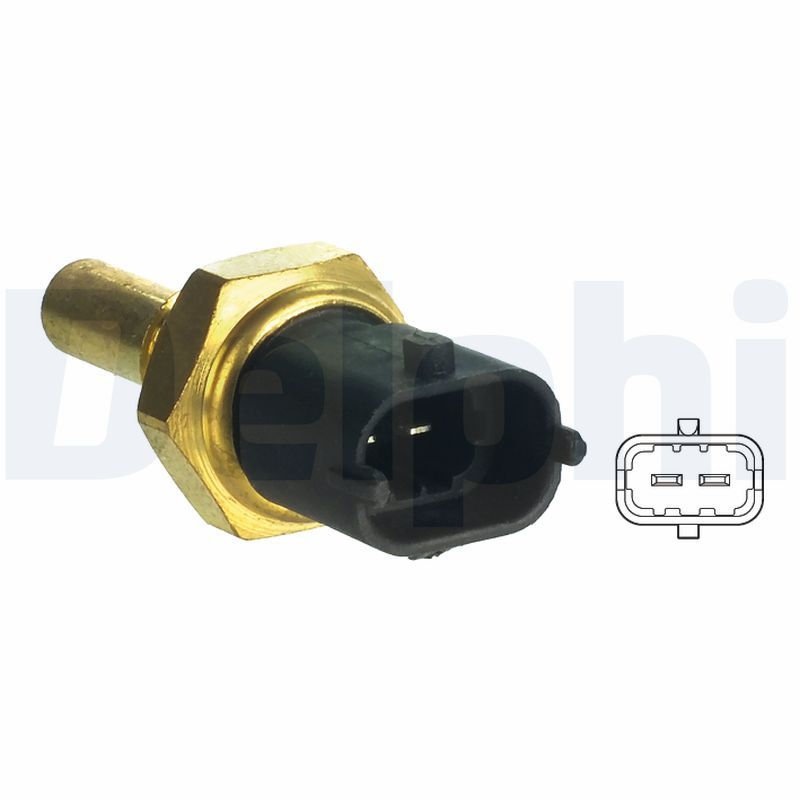 Kühlmitteltemperatur -Sensor (anzahl der Pins: 2, schwarz) passt zu: ALFA ROMEO 159, 4C, 4C SPIDER, BRERA, GIULIETTA, GIULIETTA/HATCHBACK, MITO, SPIDER, TONALE, FIAT 500L, 500X 1.6-2.2D 10.95-