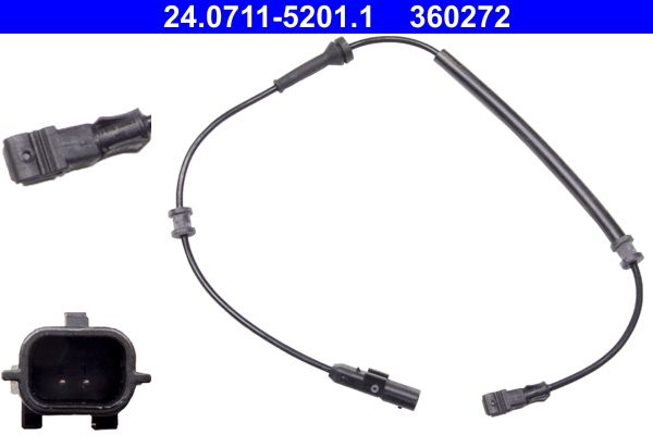 ABS-Sensor hinten L/R passt zu: RENAULT LAGUNA II 1.6-3.0 03.01-12.07
