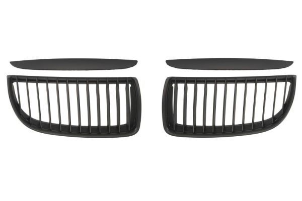 Kühlergitter L/R vorne (mi leisten, schwarz) passt zu: BMW 3 E90, E91 12.04-07.08