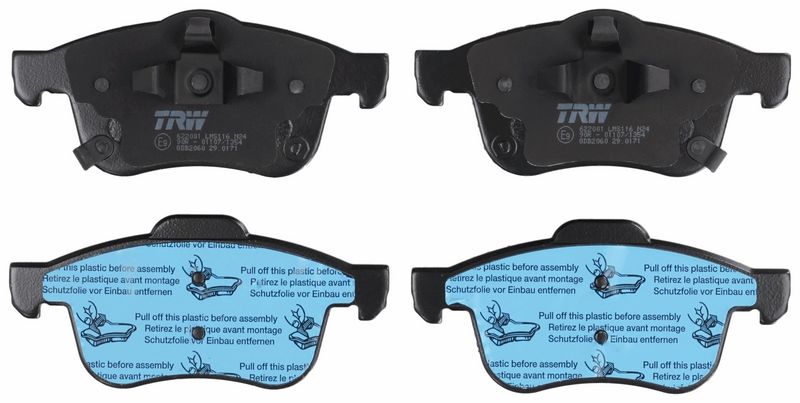 Bremsbelagsatz, Scheibenbremse