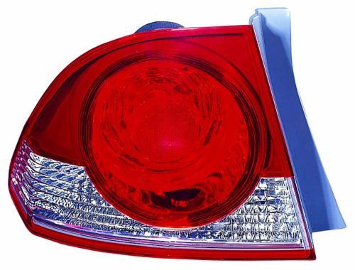 Lampe hinten R (äußerer Teil, W21/5W/WY21W, blinkerfarbe weiß, glasfarbe rot) passt zu: HONDA CIVIC VIII SDN 09.05-10.08